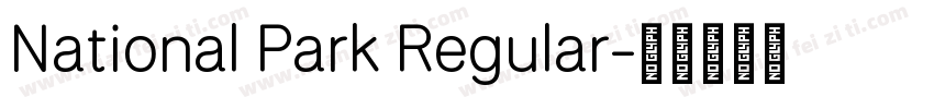 National Park Regular字体转换